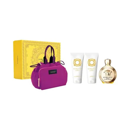 Versace Eros Pour Femme Eau Parfum Plus Body Locion Shower Gel Neceser 100ml