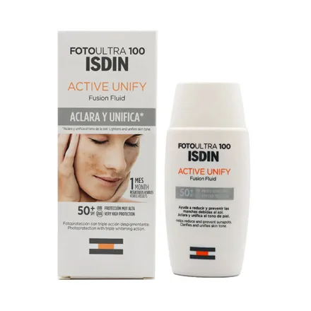 Protector Solar Triple Accion Isdin Active Unify Spf 50 Plus 50ml