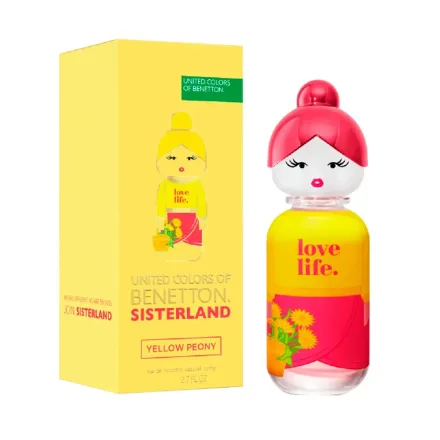 Benetton United Colors Sisterland Yellow Peony Edt 80ml