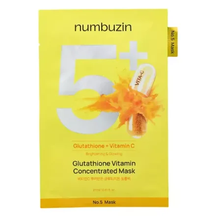 Mascara Facial Hidratante Numbuzin 5 Plus Glutathione Vitamin Concentrated 1
