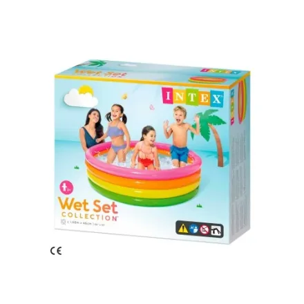 Intex Piscina Hinchable 4 Aros Colores 780 Litros