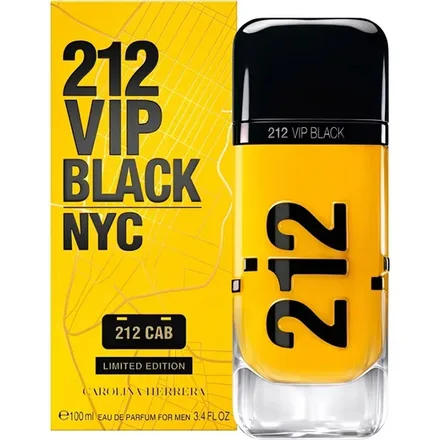 Perfume Carolina Herrera 212 Vip Black Cab Limited Eau Parfum Masculino 100ml
