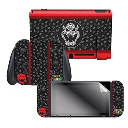 Adesivo Nintendo Switch Super Mario Bowser Silhouette 2 Adesivos