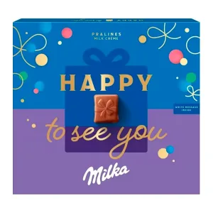 Chocolate Milka Recheio Leite Happy To See You 110g