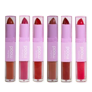 Baton Ruby Duo Feels Mood Matte Gloss Cores Varias Hb 8614