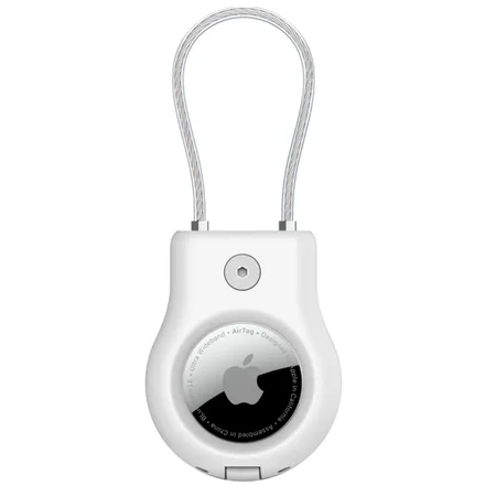 Suporte Seguro com Cabo Para Airtag Belkin MSC009BTWH – Branco