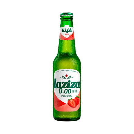 Cerveza Laziza Alcohol Sabor Frutilla 330ml