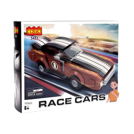 Juguete Construccion Cogo Race Cars 3431 157 Piezas