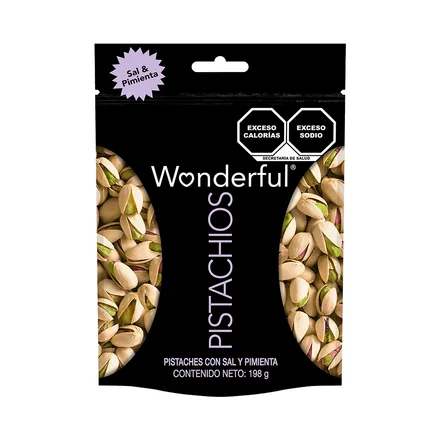 Pistachos Wonderful Con Sal Pimienta 155g