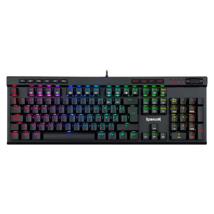 Teclado Gamer Redragon Vata Pro K580RGB Switch Red Sem Fio USB-C - Preto