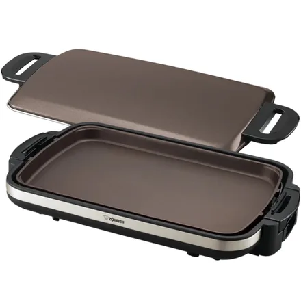 Chapa Elétrica Zojirushi EA-DCC10XJ Sizzler Cerâmica Marrom Inox 110V