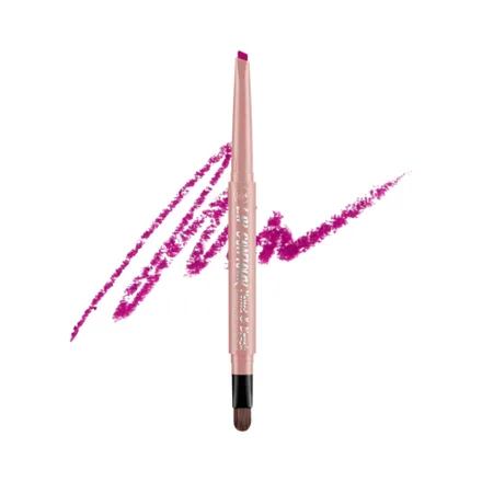 Lápiz Delineador De Labios J.Cat Contour Pencil & Brush Lcp205 Fuchsia 0,22 Gr