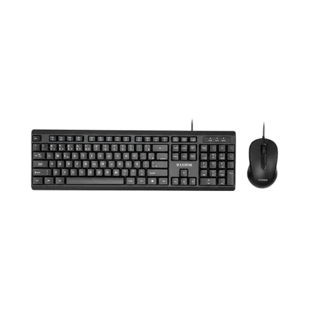 Kit Mouse Y Teclado Luxor Lx Tm2607 Black