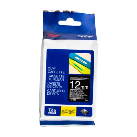 Cinta Brother Tze335 Blanco Negro