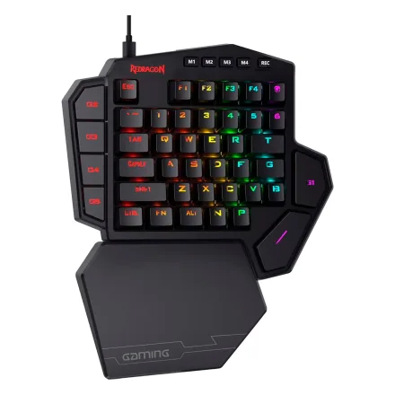 Teclado Gamer Redragon K585RGB Pro Diti Sem Fio Inglês - Preto