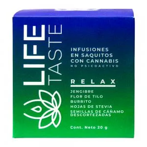 Cha Life Taste Relaxante Gengibre Flor Limeira Burrito Semente Cannabis 10 Saquinhos