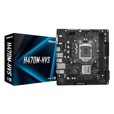 Placa Mae Asrock Hvs Socket Lga 1200 Vga Chipset H470 Atx Ddr 4