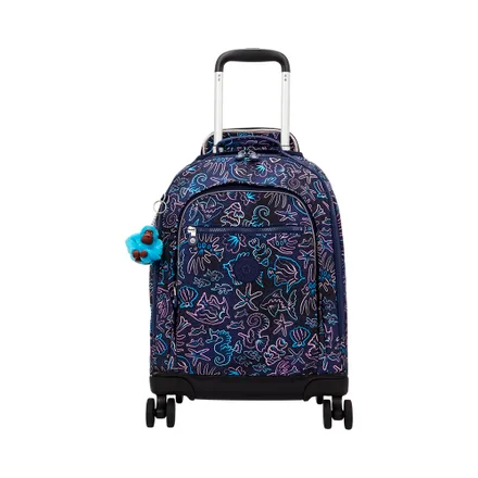 Mochila Con Ruedas Kipling New Zea Disco Fish
