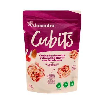 Cubitos Almendra El Almendro Chocolate Frambuesa 100 Gr