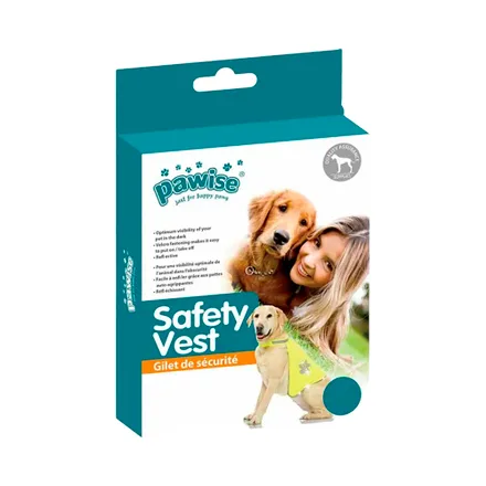 Chaleco Seguridad Perro Pawise 48 Fosforescente 12003L