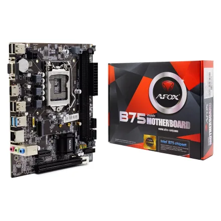 Placa Mae Afox IB75 MA2 V6 Ddr 3 Socket Lga 1155 Chipset B75 Atx
