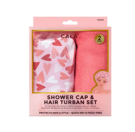 CALA GORRO DE DUCHA Y TURBANTE 69263 SETHEART
