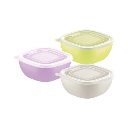 Juego Potes Tramontina Mixcolor 879 3 Piezas 600ml