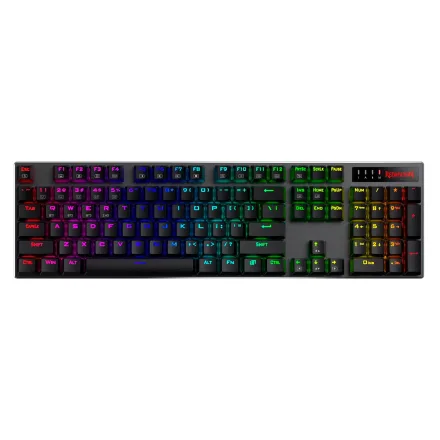 Teclado Gamer Dharma Pro K556RGB-PRO RGB Switch Red - Preto