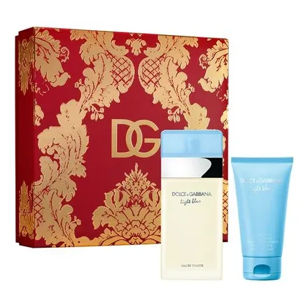 Dolce Gabbana Light Blue Eau Toilette Femnino Plus Body Cream 100ml 50ml