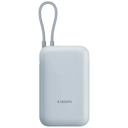 Carregador Portátil Xiaomi Power Bank 10000 mAh USB / USB-C(Cabo Integrado) Ice Blue – GL 58478-BHR9073GL-P15ZM