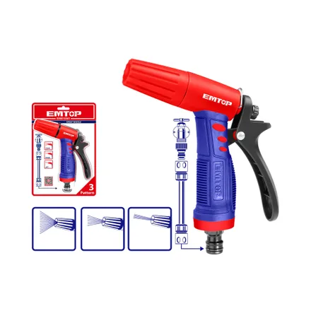 Regador Plastico Emtop 3 Funciones