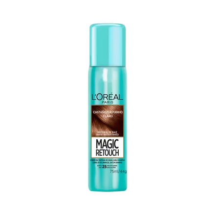 Spray Oreal Magic Retouch Canas Castano Claro 75ml