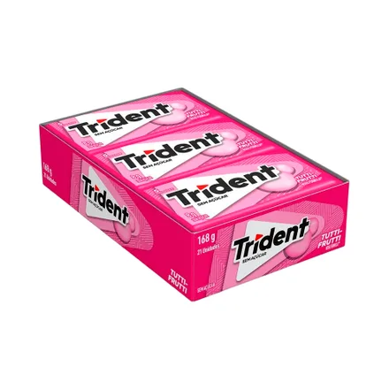 Chicle Trident Sin Azucar Tutti Frutti 21 168 Gr