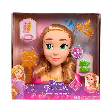 Juego Disney Ultimate Princess Celebration Rapunzel Styling Head 10 Piezas
