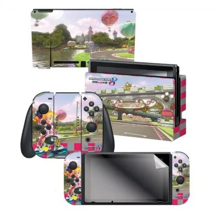 Adesivo Nintendo Switch Mario Kart 8 Princess Peach 3 Adesivos