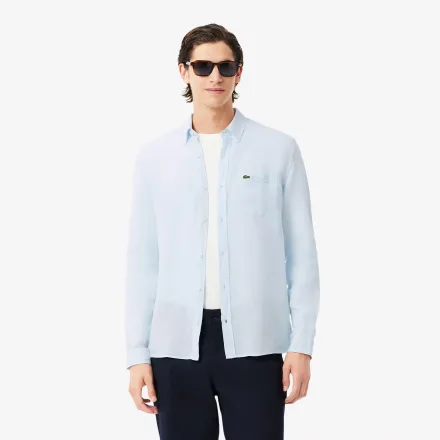 Lacoste Camisa 23 001 Lino Lisa Regular Fit 44