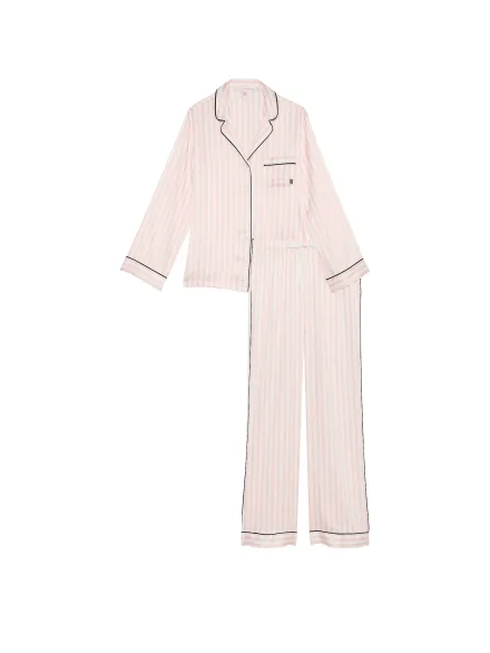 VICTORIA'S SECRET PIJAMA C/PANTALON ROSA C/RAYAS #36014667 (T) XL