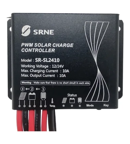 Solar Pwm 10A Controlador Sr