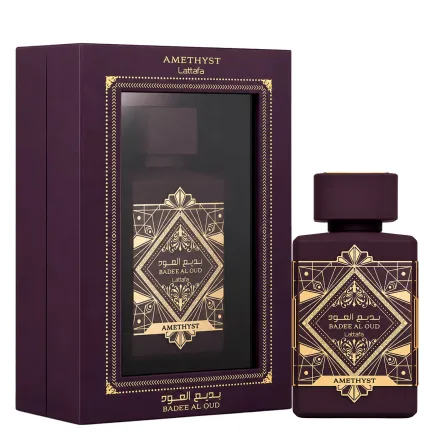 Perfume Lattafa Badee Al Oul Amethyst Eau Parfum Unissex Selo Antigo 100ml