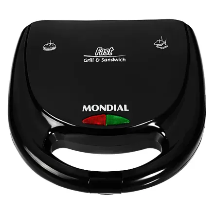 Sanduicheira Grill Mondial Fast 12 750 Watts