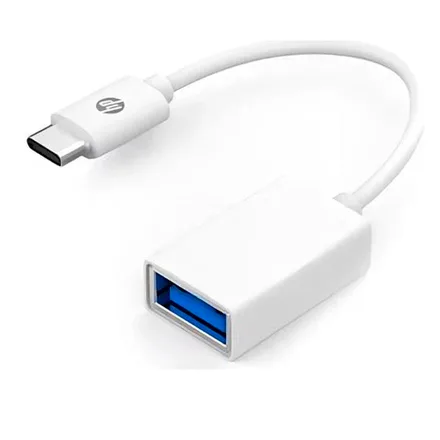 Adaptador USB-C HP DHC-TC105 0.15M Typo-C a OTG - Blanco