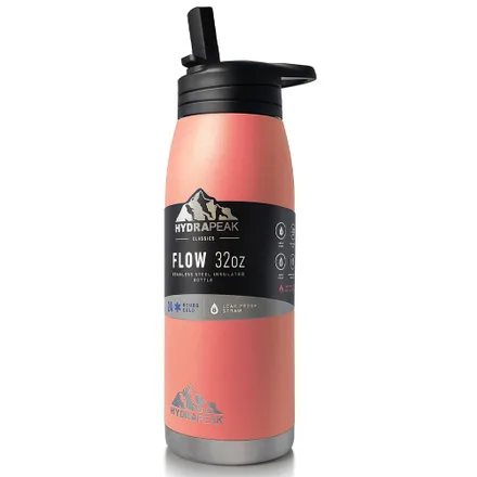 Garrafa Termica Hydrapeak Hp Flow 32 Peach Pessego 946ml