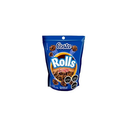 CHOCOLATE ROLLS CRISPY COSTA 130GR