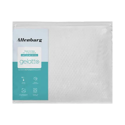 Protector De Colchón Impermeable Altenburg Gelatto King Size Blanco