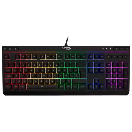 Teclado Gamer Kingston HyperX Alloy Core HX-KB5ME2-LA RGB Espanhol - Preto