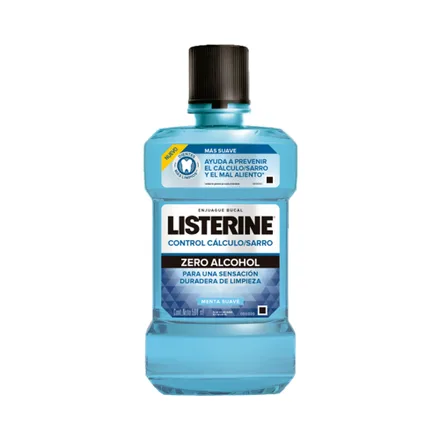 Enjuague Bucal Listerine Control Sarro Menta Suave 500ml