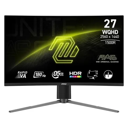 Gamer Msi Mag 27 Wqhd Curvo Hdmi Dp