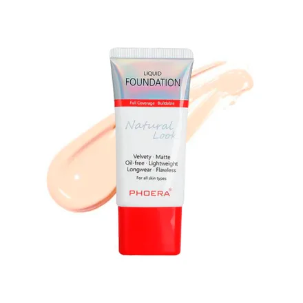 Base Phoera Natural Look 24 Spf 25 101 Porcelain 30ml