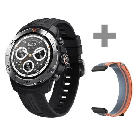 Relógio Mibro GS Explorer XPAW017 com GPS Bluetooth - Obsidian Black + Pulseira