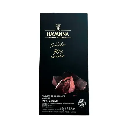 Chocolate Havanna Tableta 70 Cacao 80GR